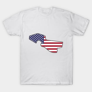 Detroit Belle Isle Circuit [flag] T-Shirt